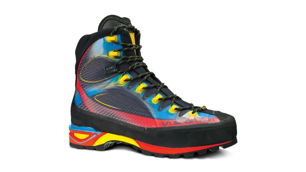La Sportiva Trango Cube GTX Mountaineering Boot - Men's-Blue/Red-Medium-39.5