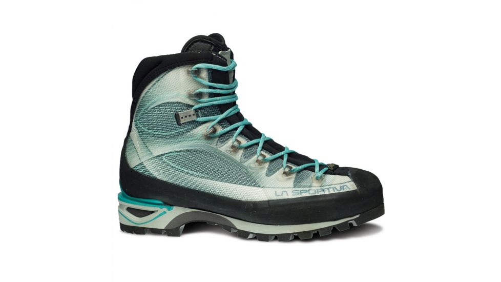 La Sportiva Trango Cube GTX Mountaineering Boot - Womens, Light Grey/Mint, 42.5 EU 11K-902609-42.5