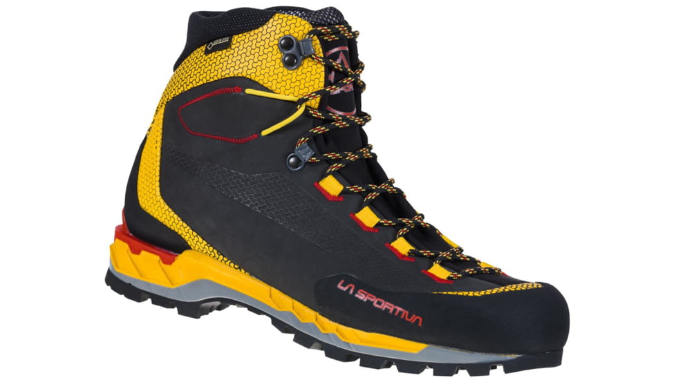 La Sportiva Trango Tech Leather GTX Mountaineering Shoes - Mens, Black Yellow, 45 EU, 21S-999100-45