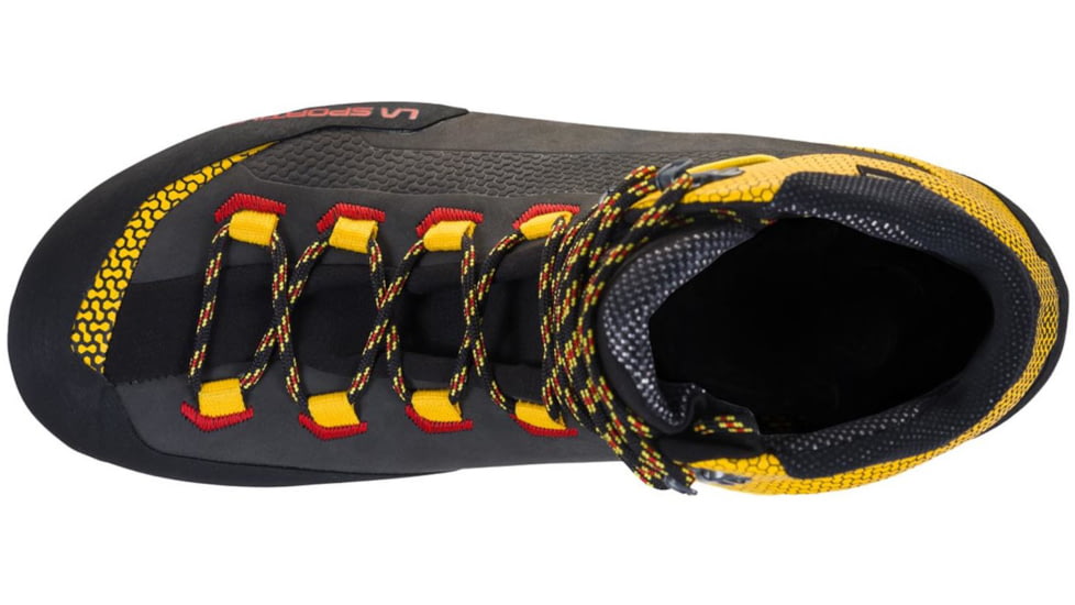 La Sportiva Trango Tech Leather GTX Mountaineering Shoes - Mens, Black Yellow, 45 EU, 21S-999100-45