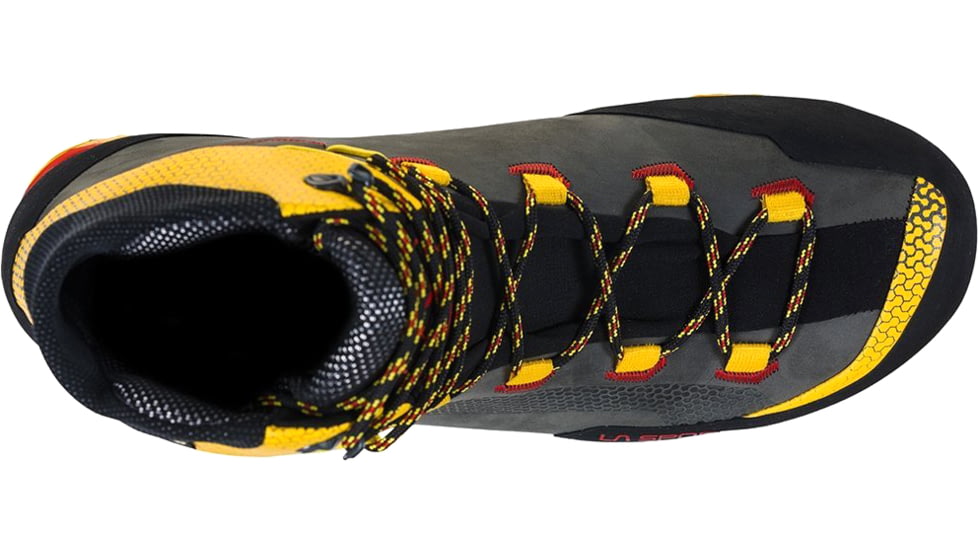 La Sportiva Trango Tech Leather GTX Mountaineering Shoes - Mens, Black/Yellow, 45.5, Medium, 21S-999100-45.5