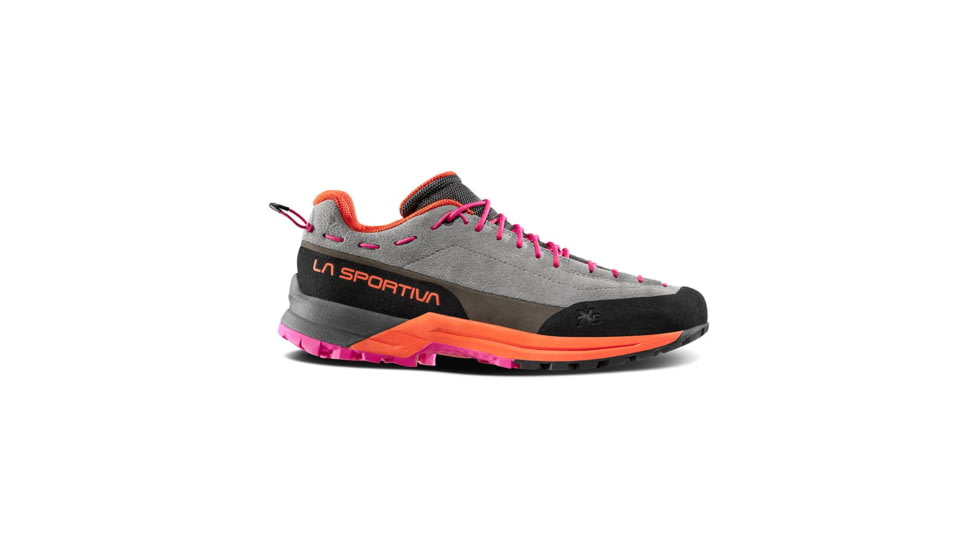 La Sportiva TX Guide Leather Approach Shoes - Women's, Grey/Cherry Tomato, 40, 27T-901322-40