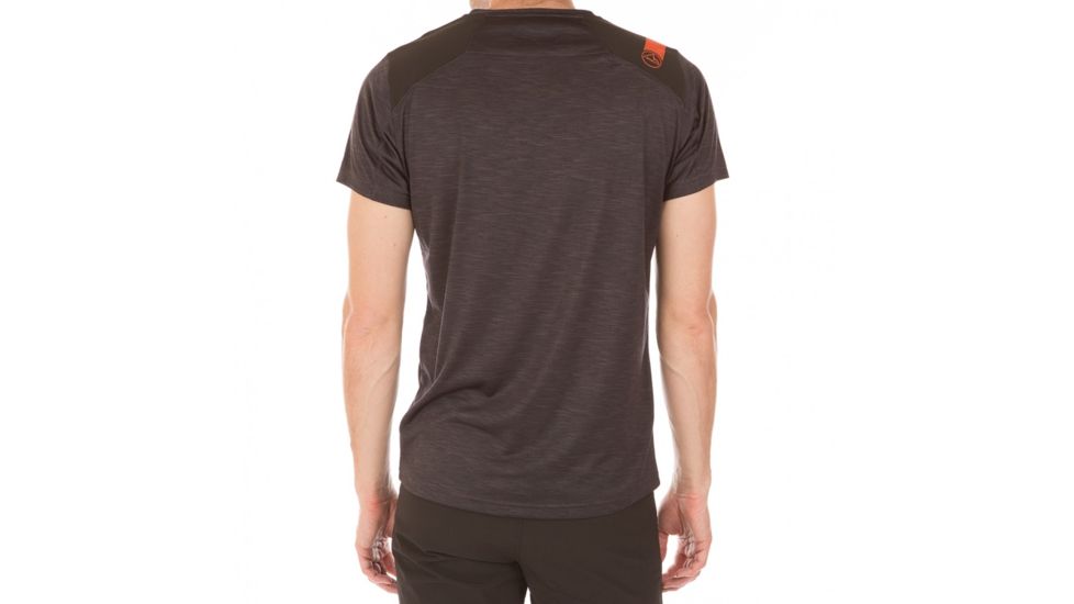 La Sportiva TX Top T-Shirt - Men's, Black/Tangerine, Large H63-999202-L