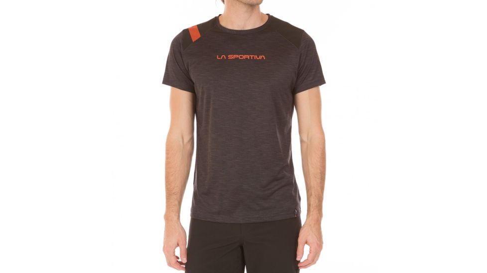 La Sportiva TX Top T-Shirt - Men's, Black/Tangerine, Large H63-999202-L