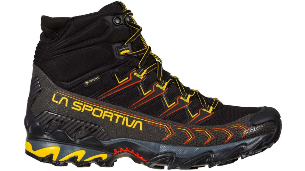 La Sportiva Ultra Raptor II Mid GTX Hiking Shoes - Mens, Black/Yellow, 44.5, 34B-999100-44.5