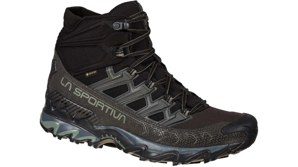 La Sportiva Ultra Raptor II Mid GTX Shoes - Mens, Black/Clay, 41.5, Wide, 34C-999909W-41.5