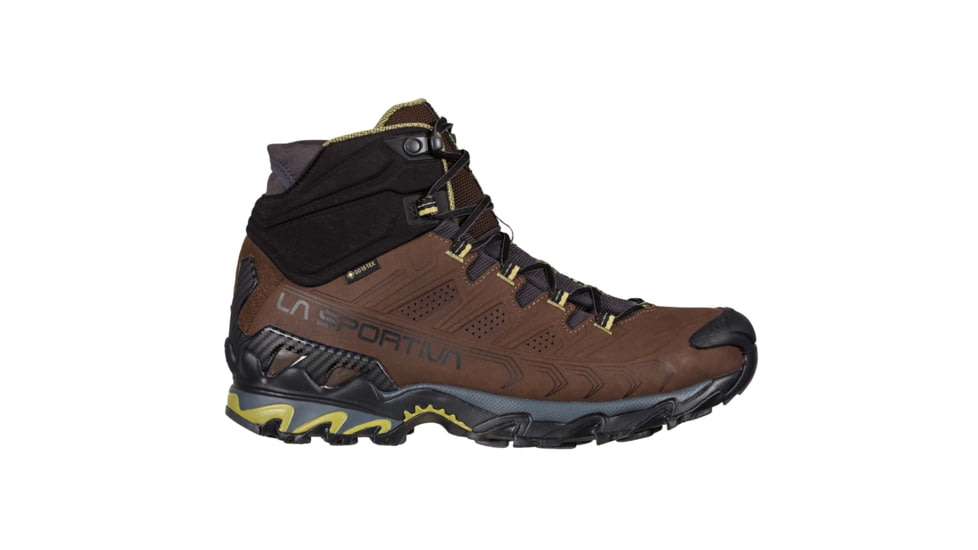 La Sportiva Ultra Raptor II Mid Leather GTX Hiking Shoes - Mens, Chocolate/Cedar W, 38, 34K-805811W-38