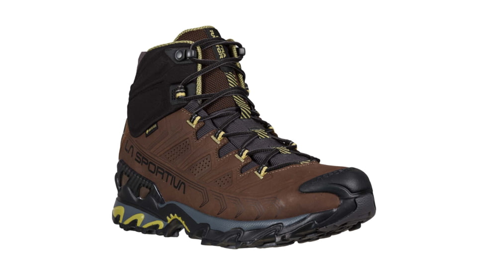 La Sportiva Ultra Raptor II Mid Leather GTX Hiking Shoes - Men's, Chocolate/Cedar W, 41, 34K-805811W-41