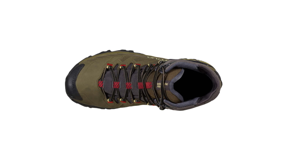 La Sportiva Ultra Raptor II Mid Leather GTX Hiking Shoes - Mens, Ivy/Tango Red, 39.5, 34J-810317-39.5