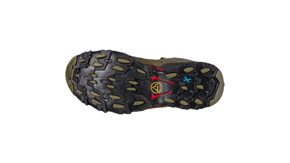 La Sportiva Ultra Raptor II Mid Leather GTX Hiking Shoes - Mens, Ivy/Tango Red, 39.5, 34J-810317-39.5