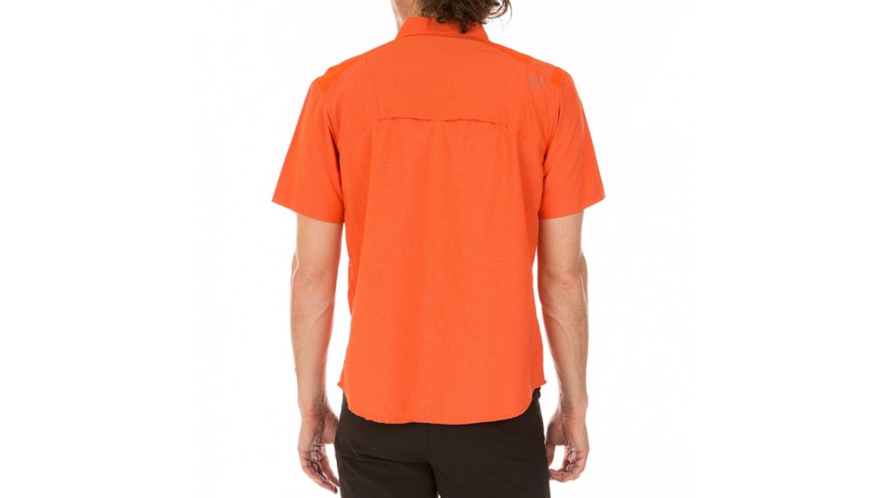 La Sportiva Vector Short Sleeve Shirt - Men's, Cardinal Red/Tangerine, Small J80-307202-S