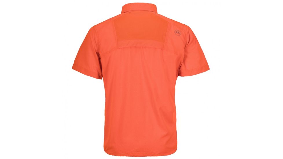 La Sportiva Vector Short Sleeve Shirt - Men's, Cardinal Red/Tangerine, Small J80-307202-S