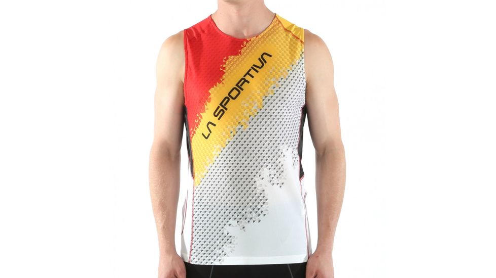 La Sportiva Velocity Tank - Men's, Black/Yellow, Small J43-999100-S