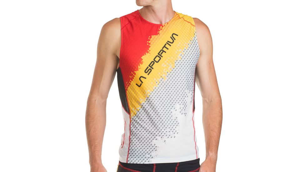 Velocity Tank - Mens-Black/Yellow-Small