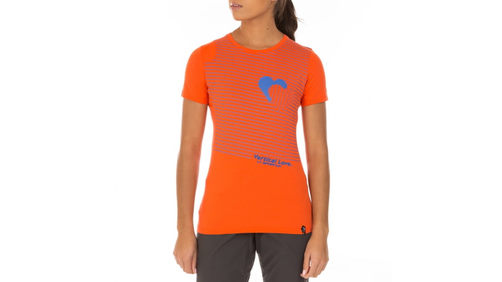La Sportiva Vertical Love T-Shirt - Women's, Lily Orange, Small I78-203203-S