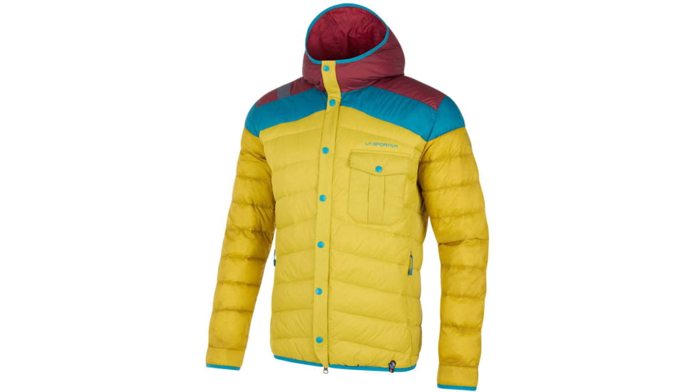 La Sportiva Wild Down Jacket - Men's, Moss/Sangria, Large, N91-723320-L