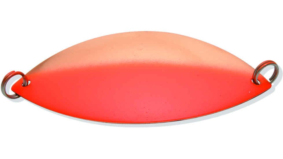 Lake Clear Wabbler Attractor Spoon, #1 3-1/8in No Hook, 1/3oz, Copper/Orange, LCW1COR-C/OR