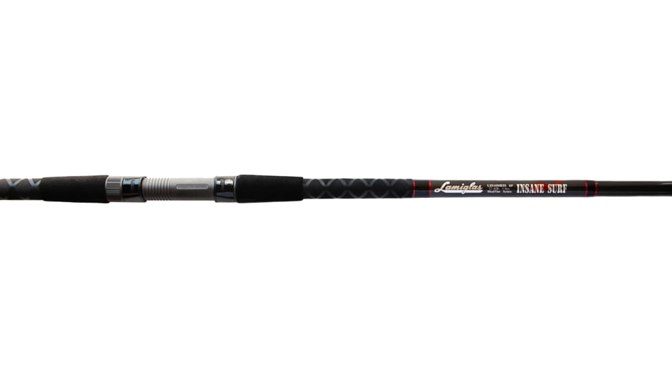 Lamiglas Insane Surf Spin Rod, 2 Piece, Fast, Medium-Heavy, 2-5oz Lures, 17lb - 40lb Line, 10, LIS10MHS