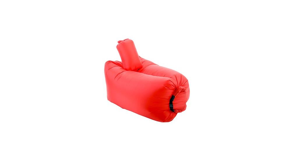 Lamzac Inflatable Chair, Red, Red, Nylon, 1 Year Mfg Warranty, LAM-00383