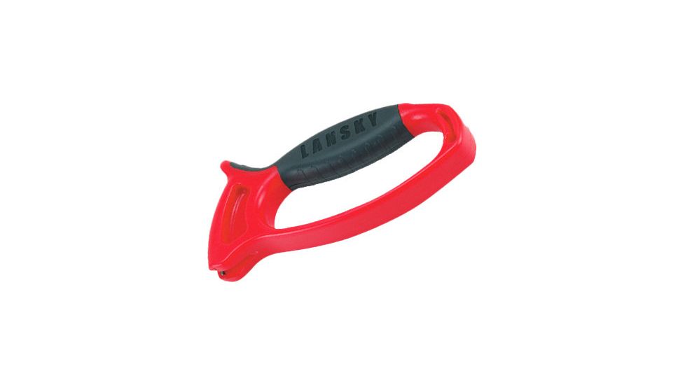 Lansky Sharpeners Deluxe Quick Edge Tungsten Carbide Shapener, Red LSTCN