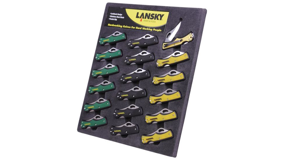 Lansky Small Lockback Display, 18 Piece LKN045