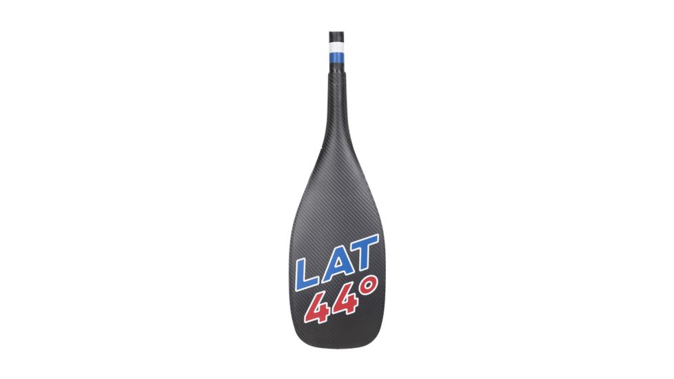 Latitude 44 Navigator Fixed Carbon Paddle, Palm-T Grip, Length to 86in, Black, Red, White, Blue, L44NFX