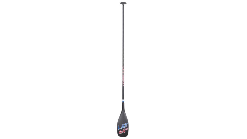 Latitude 44 Navigator Fixed Carbon Paddle, Palm-T Grip, Length to 86in, Black, Red, White, Blue, L44NFX