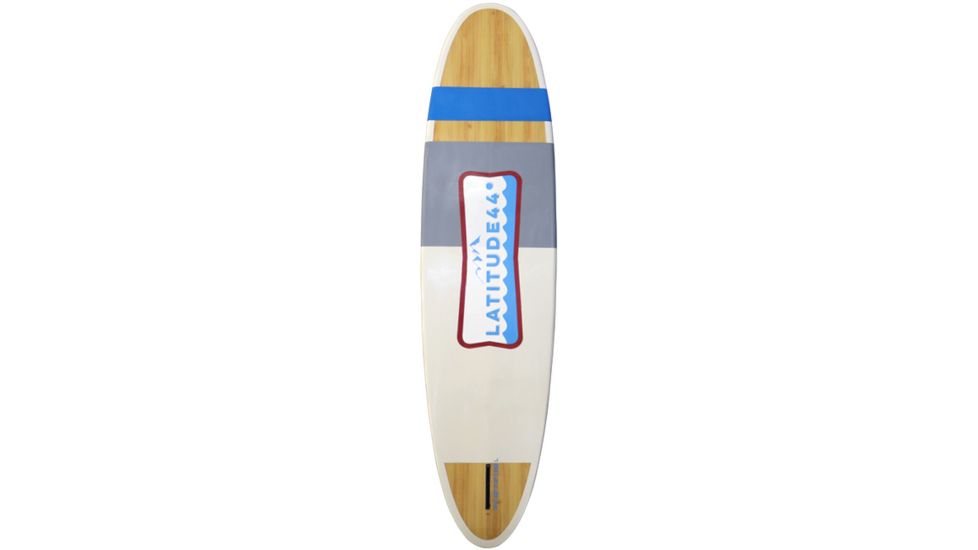 Latitude 44 Pacific Paddle Board CAD Designed Shape, T-TEC Construction, 11in, Blue, Red, Wood, L44PAC11