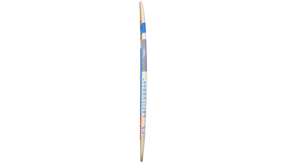 Latitude 44 Pacific Paddle Board CAD Designed Shape, T-TEC Construction, 11in, Blue, Red, Wood, L44PAC11