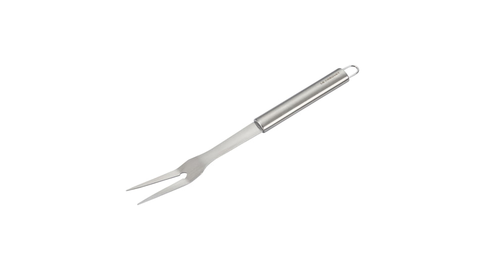 Le Creuset Alpine Outdoor Collection - Stainless Steel BBQ Two-Pronged Fork, Stainless Steel, 17.5in, 41213044001005