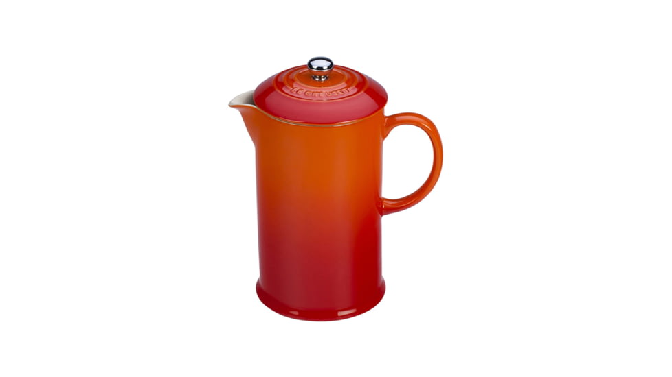 Le Creuset French Press, Flame, 34 oz, 70706200090171
