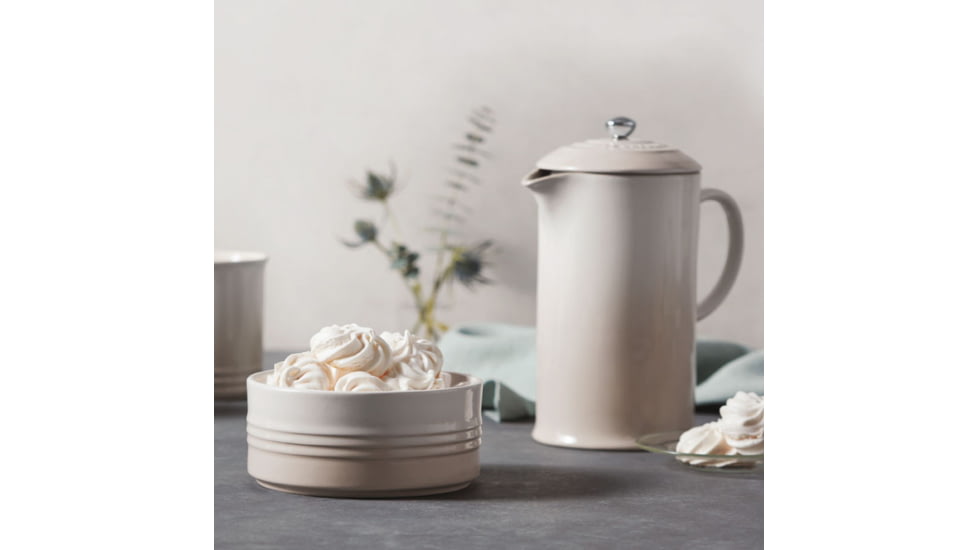 Le Creuset French Press, Meringue, 34 oz, 70706200716171