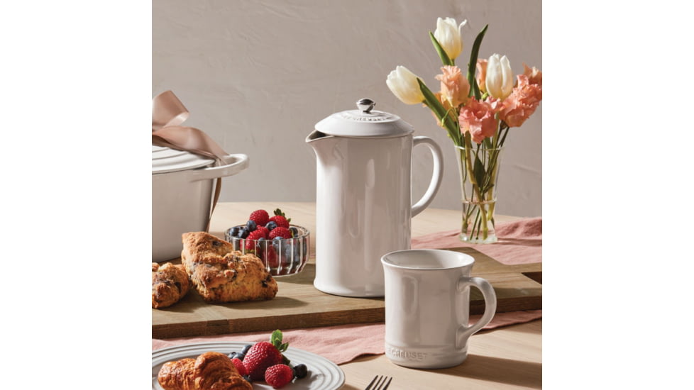 Le Creuset French Press, White, 34 oz, 70706200010171