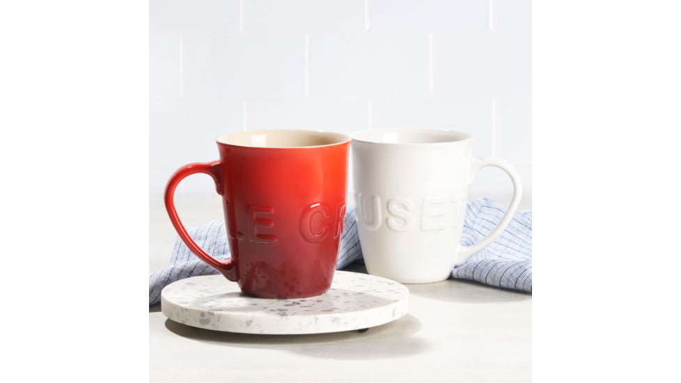 Le Creuset XL Logo Mug, White, 20 oz, 70330158010000