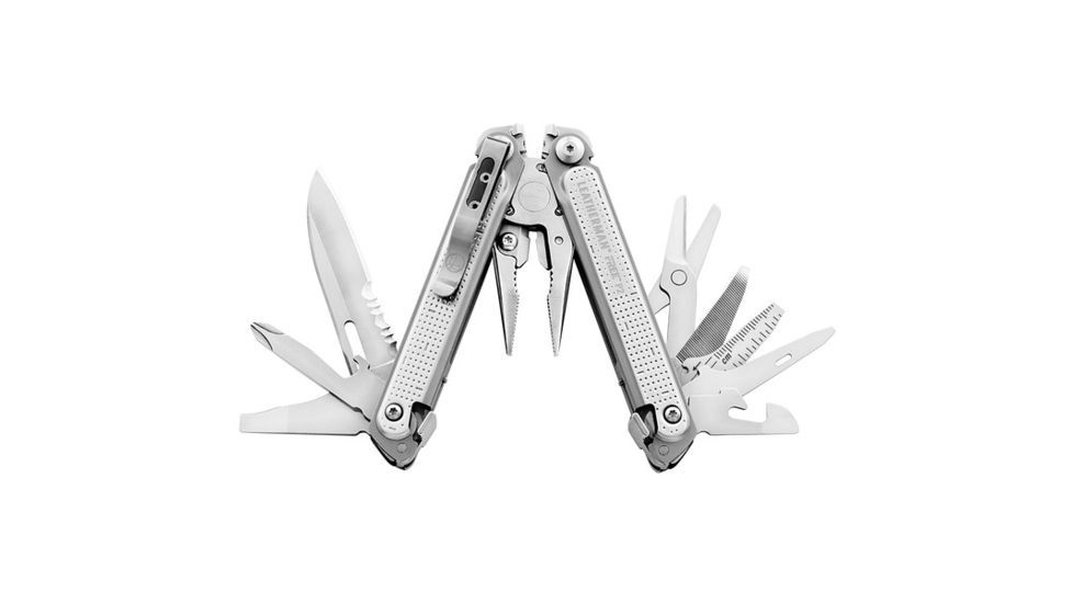 Leatherman FREE P2 Multi-Tools, 19 Tools, Stainless Steel, 037447006586