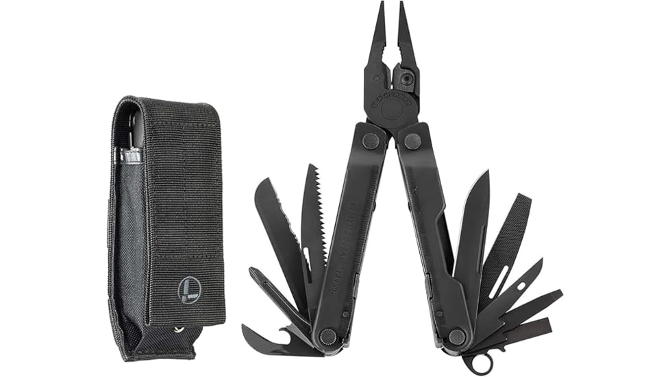 Leatherman Rebar 17-in-1 Multi-Tool w/420HC Straight/Serrated Blade, Molle Black Sheath 831554