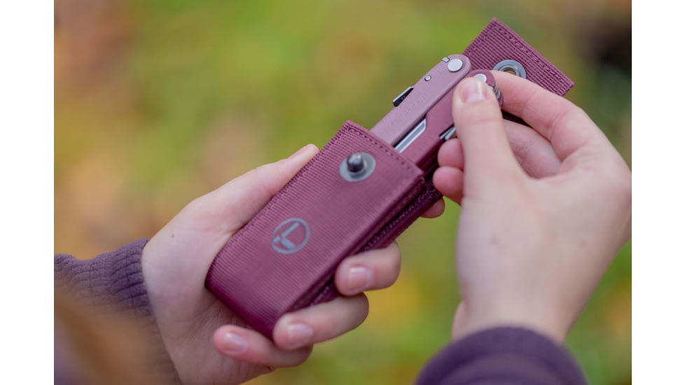 Leatherman Rebar 2.9in Multi-Tool, 420HC Stainless Steel, Heathered Cranberry, Cranberry, 833316