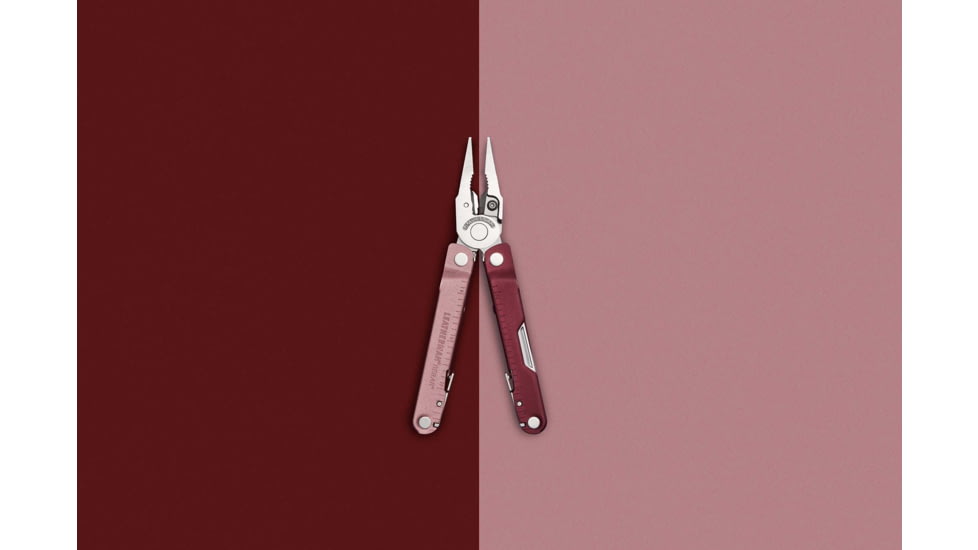 Leatherman Rebar 2.9in Multi-Tool, 420HC Stainless Steel, Heathered Cranberry, Cranberry, 833316