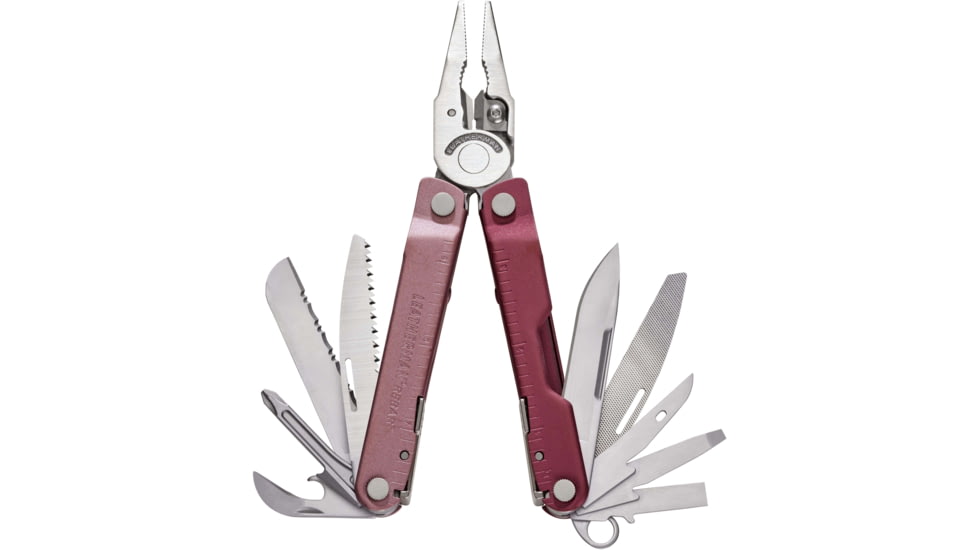 Leatherman Rebar 2.9in Multi-Tool, 420HC Stainless Steel, Heathered Cranberry, Cranberry, 833316