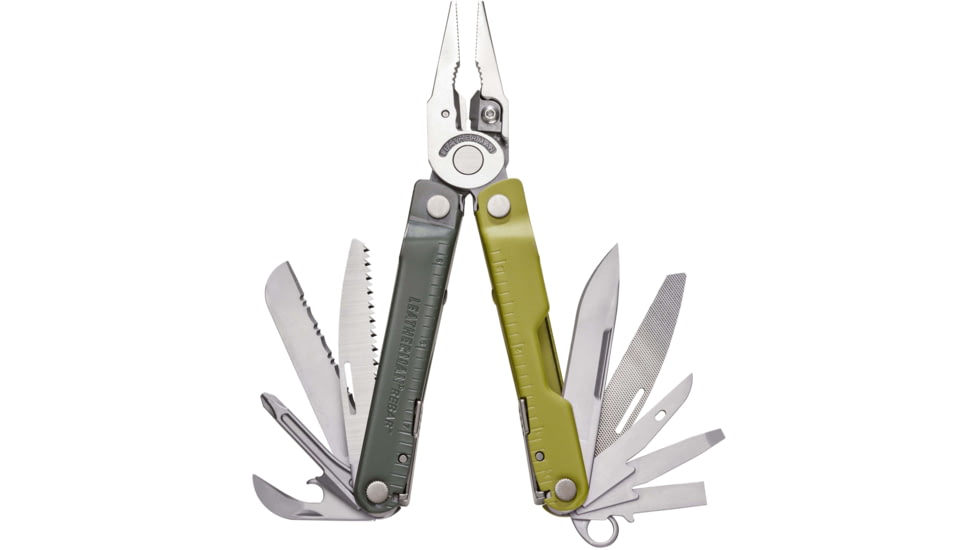 Leatherman Rebar 2.9in Multi-Tool, 420HC Stainless Steel, Mossy Slate, Moss, 833314