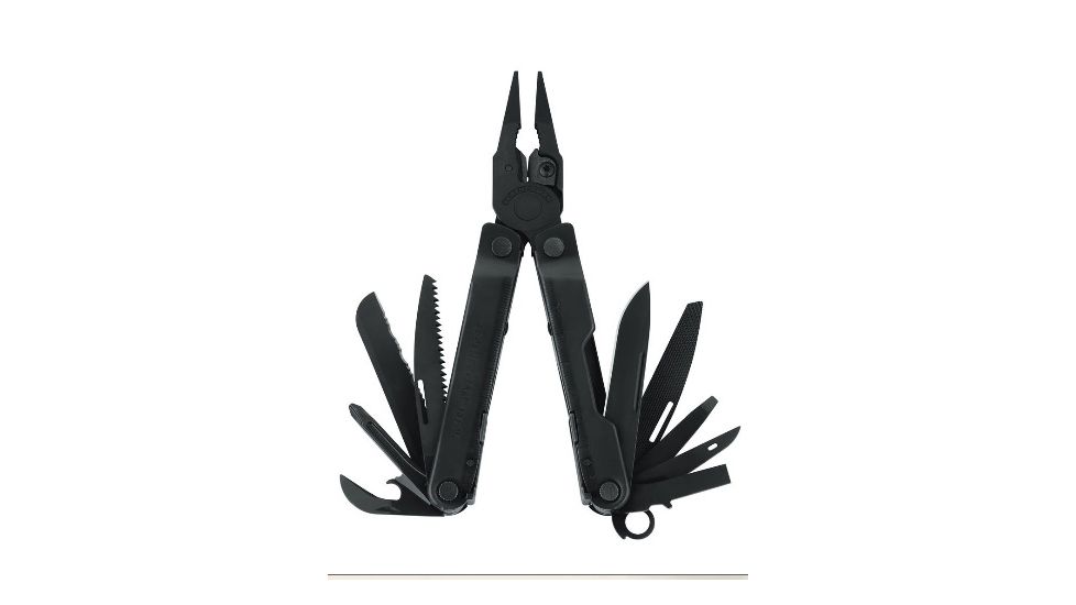 Leatherman REBAR , Black, Sheath, Open