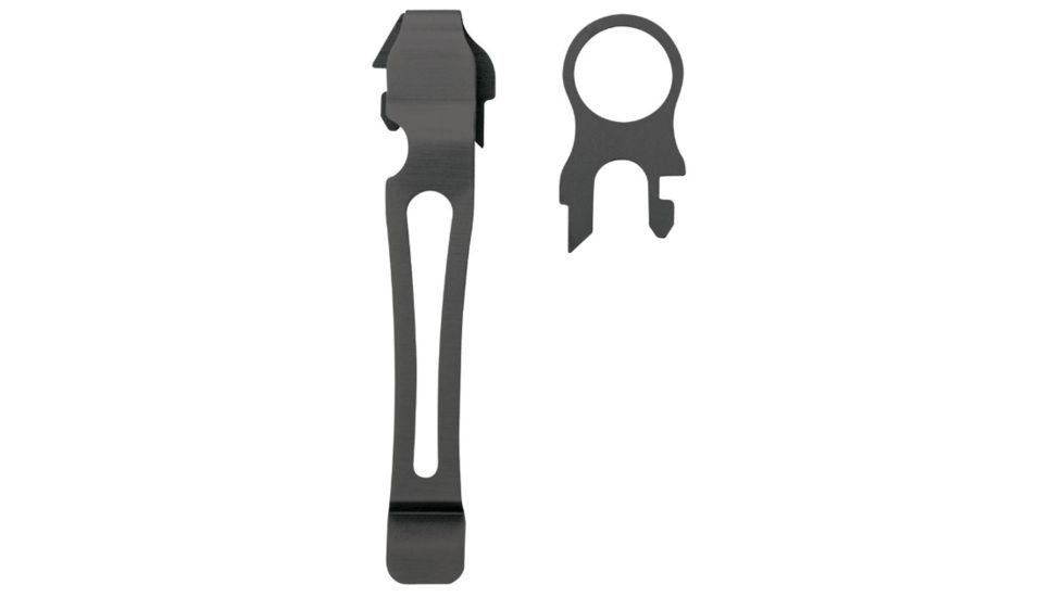 USED Leatherman Removable Pocket Clip &amp; QR Lanyard Ring, Black Oxide, Fits Charge Styles, Surge, &amp; Wave, EDEMO1