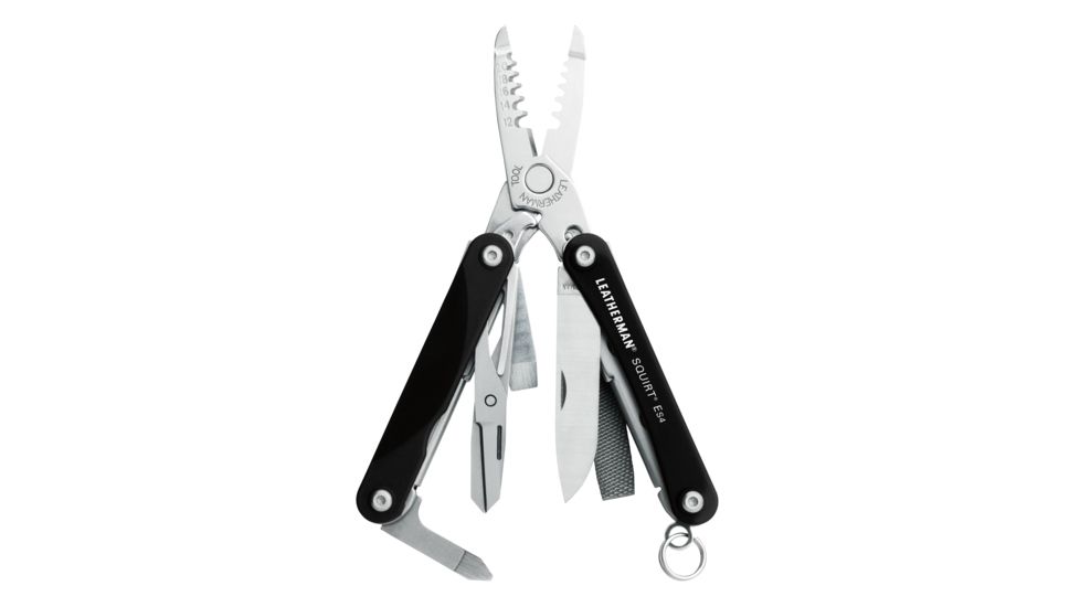 Leatherman Squirt ES4 Black Handle Keychain Tool