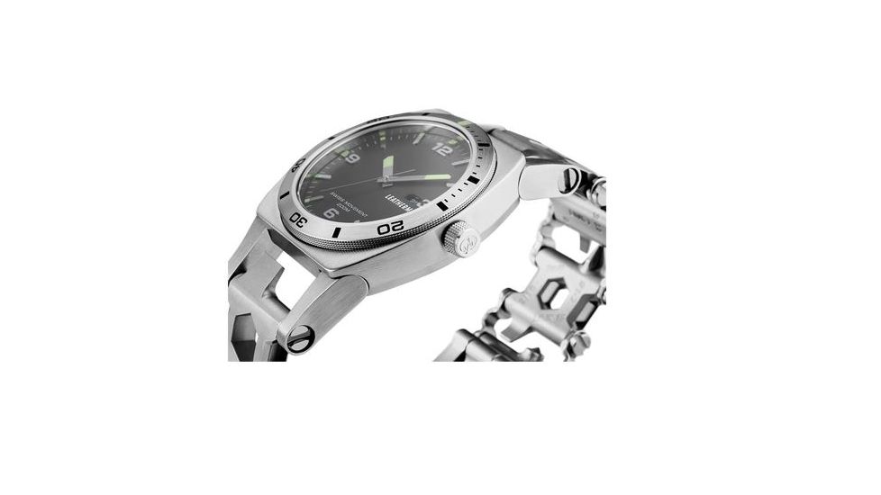 Leatherman Watch Tread Tempo with Swiss Made Timepiece, Stainless 832421