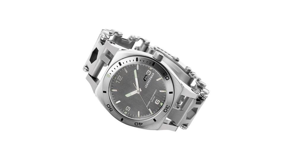 Leatherman Watch Tread Tempo with Swiss Made Timepiece, Stainless 832421