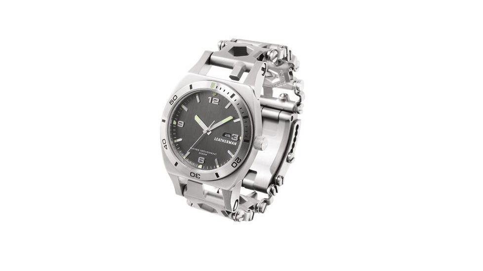 Leatherman Watch Tread Tempo with Swiss Made Timepiece, Stainless 832421