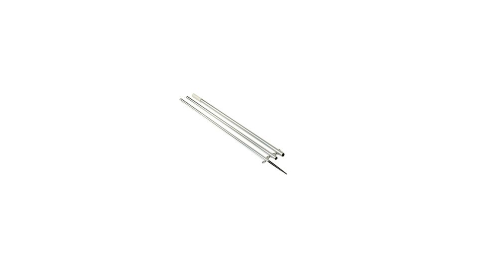 Lee's Tackle 16' MKII Bright Silver Pole w/Black Spike 1-3/8in OD - f/Center Riggers, AO8715CR
