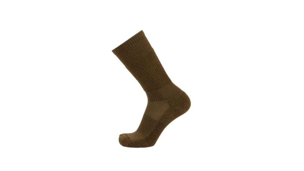 Legend Compression Wear LEGEND Compression Merino Wool Tactical Boot Socks, Coyote Brown, Small, NSN N, LTH1CB