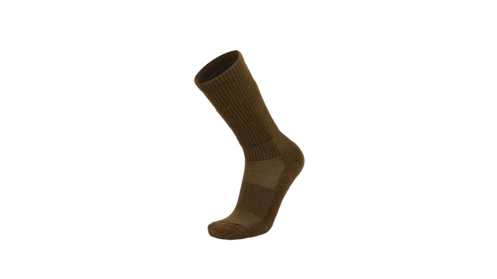 Legend Compression Wear LEGEND Compression Merino Wool Tactical Boot Socks, Coyote Brown, Small, NSN N, LTH1CB