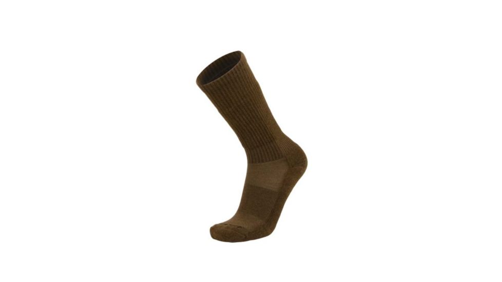 Legend Compression Wear LEGEND Compression Merino Wool Hike/Outdoor Socks, Coyote Brown, Small, NSN N, LTH1MG